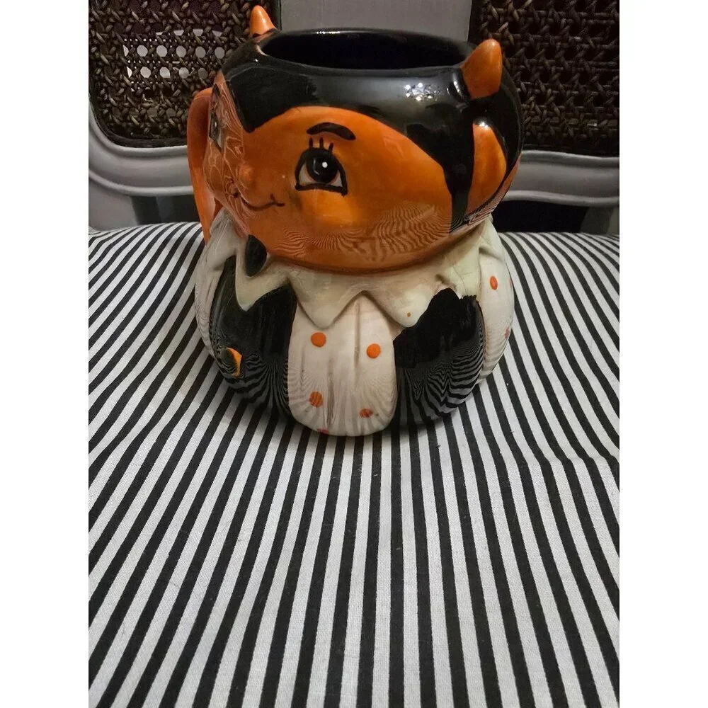 Johanna Parker Halloween Devil Mug Retro Style Folk Art